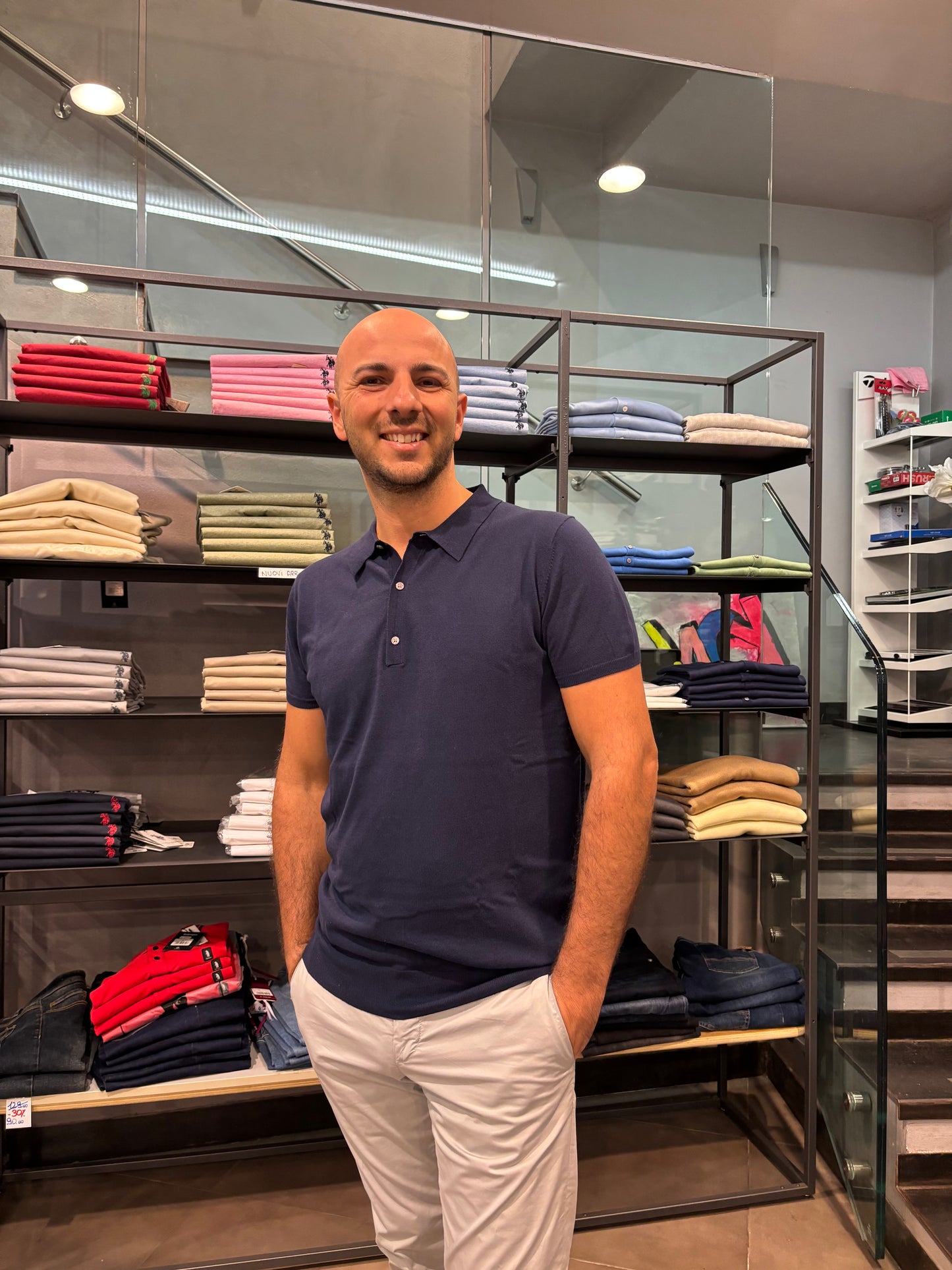 Polo in maglia VeLo Blu