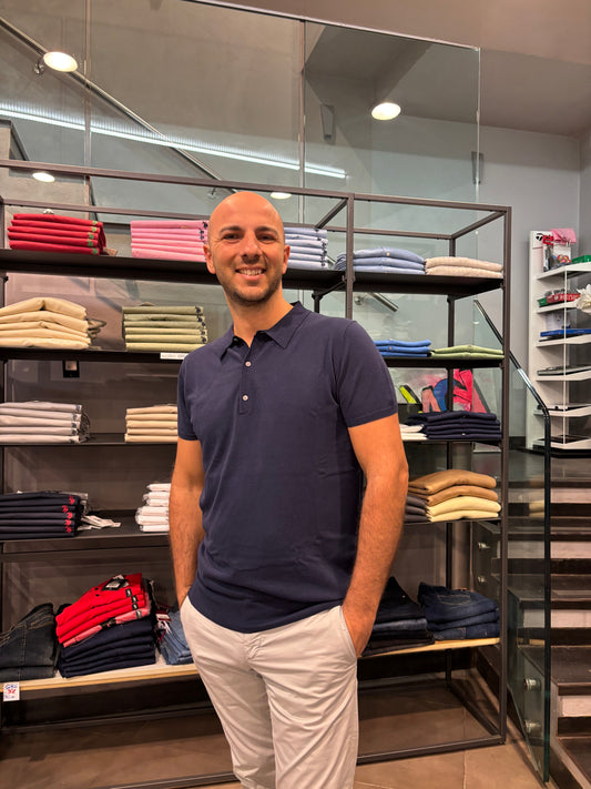 Polo in maglia VeLo Blu