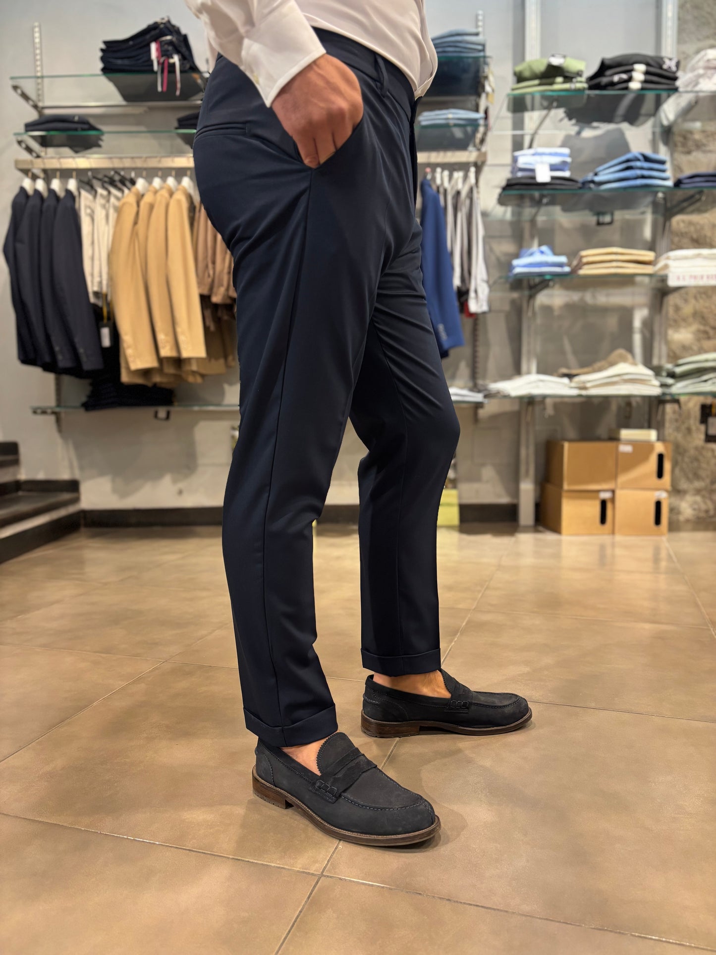 Pantalone Tasmania blu