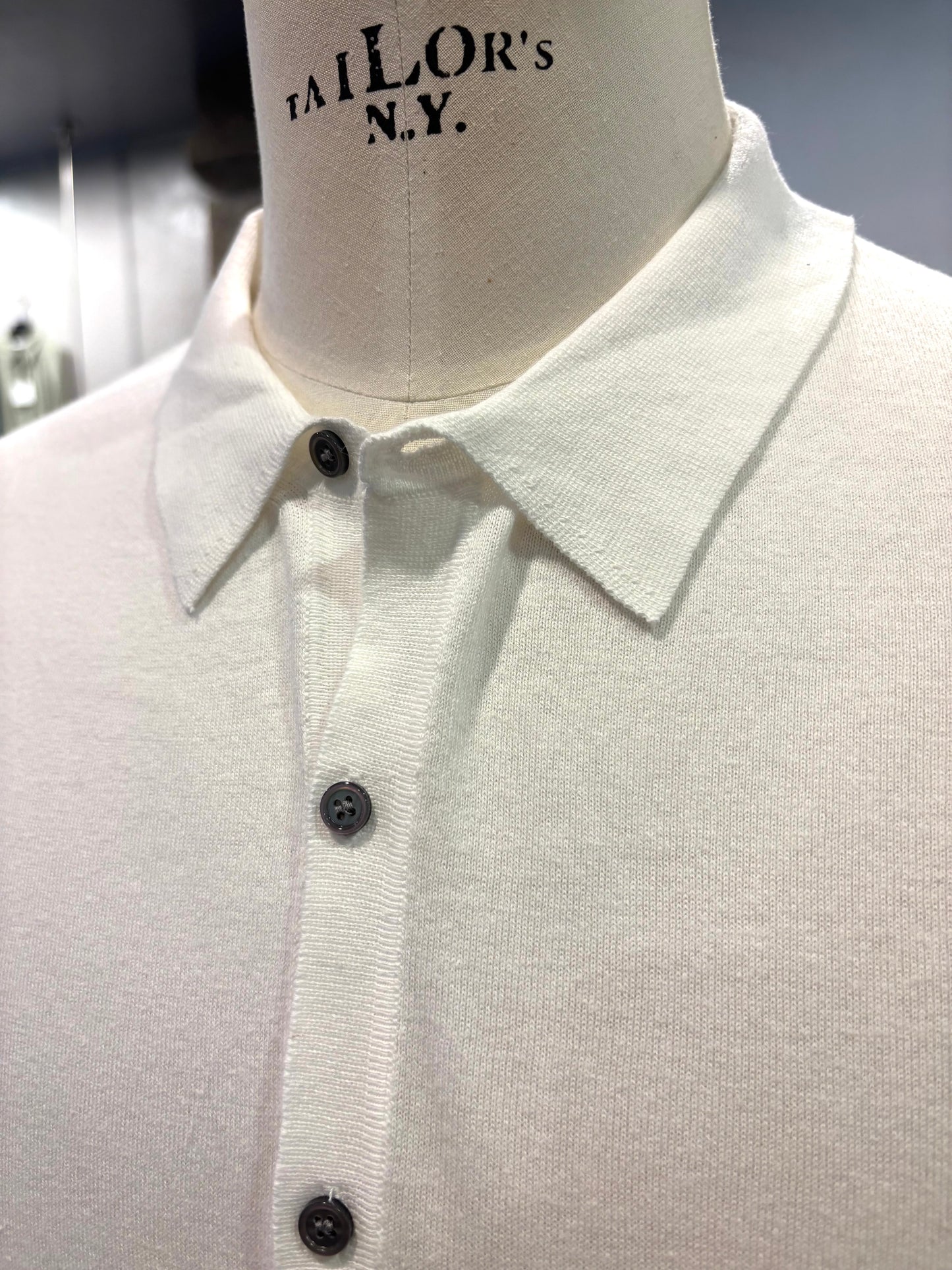 Polo in maglia VeLo Bianca