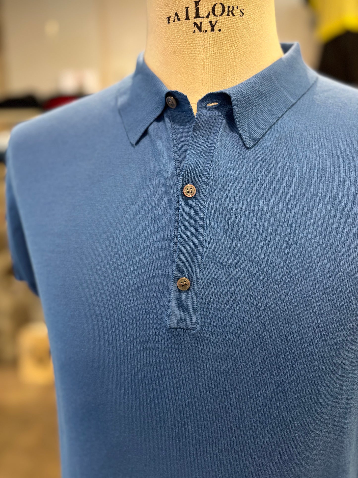 Polo in maglia VeLo Celeste