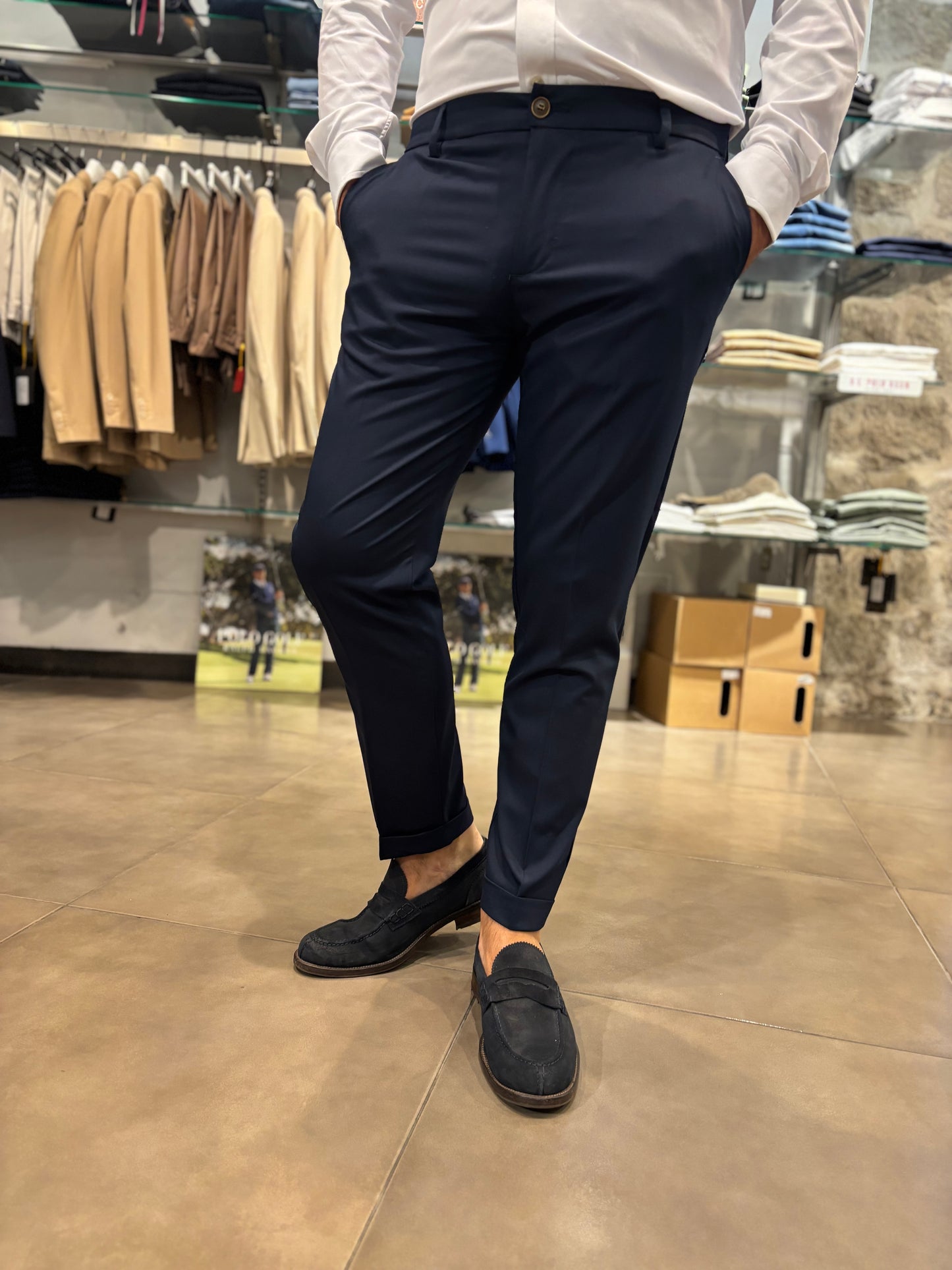 Pantalone Tasmania blu