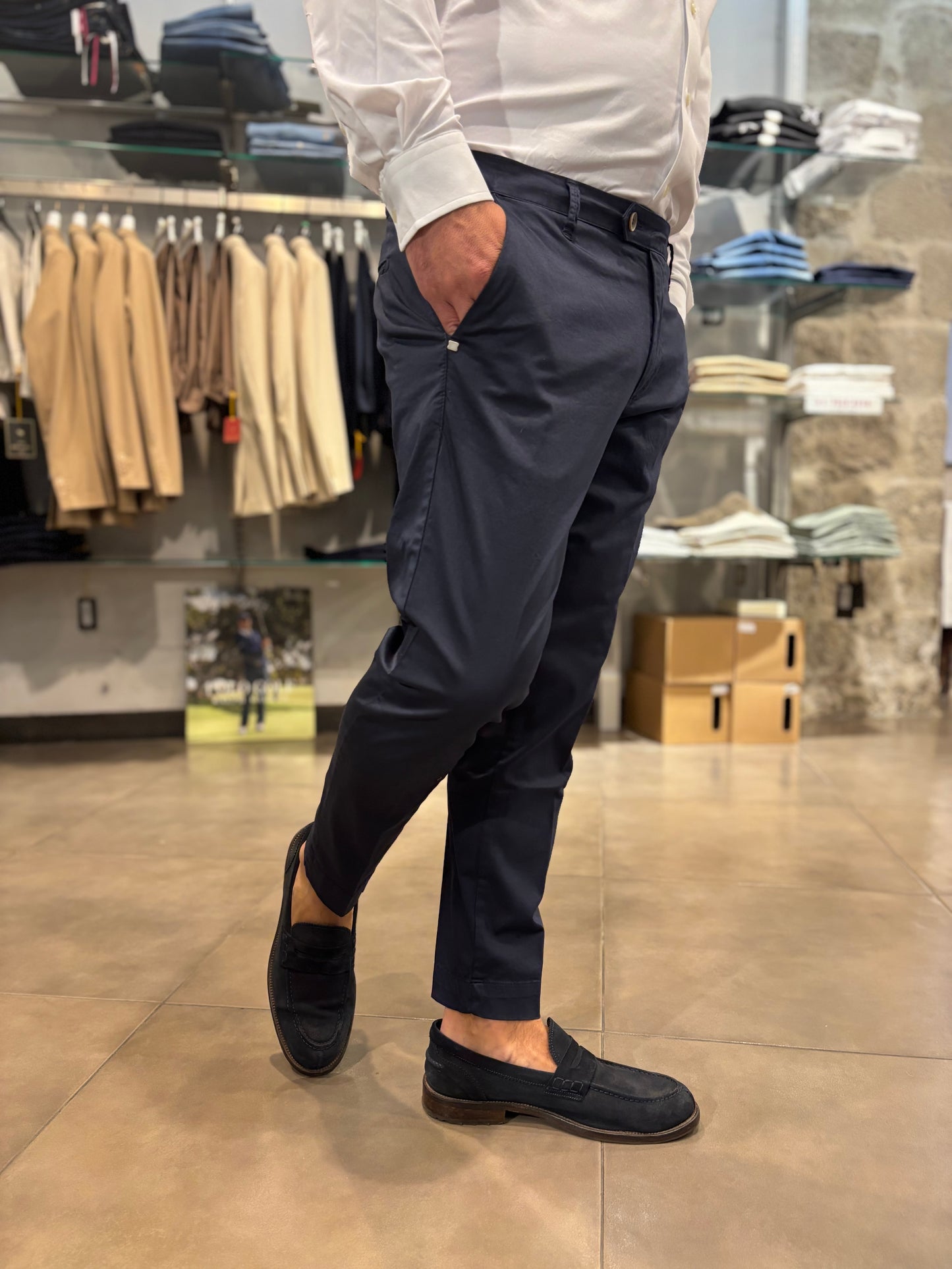 Pantalone Capri blu