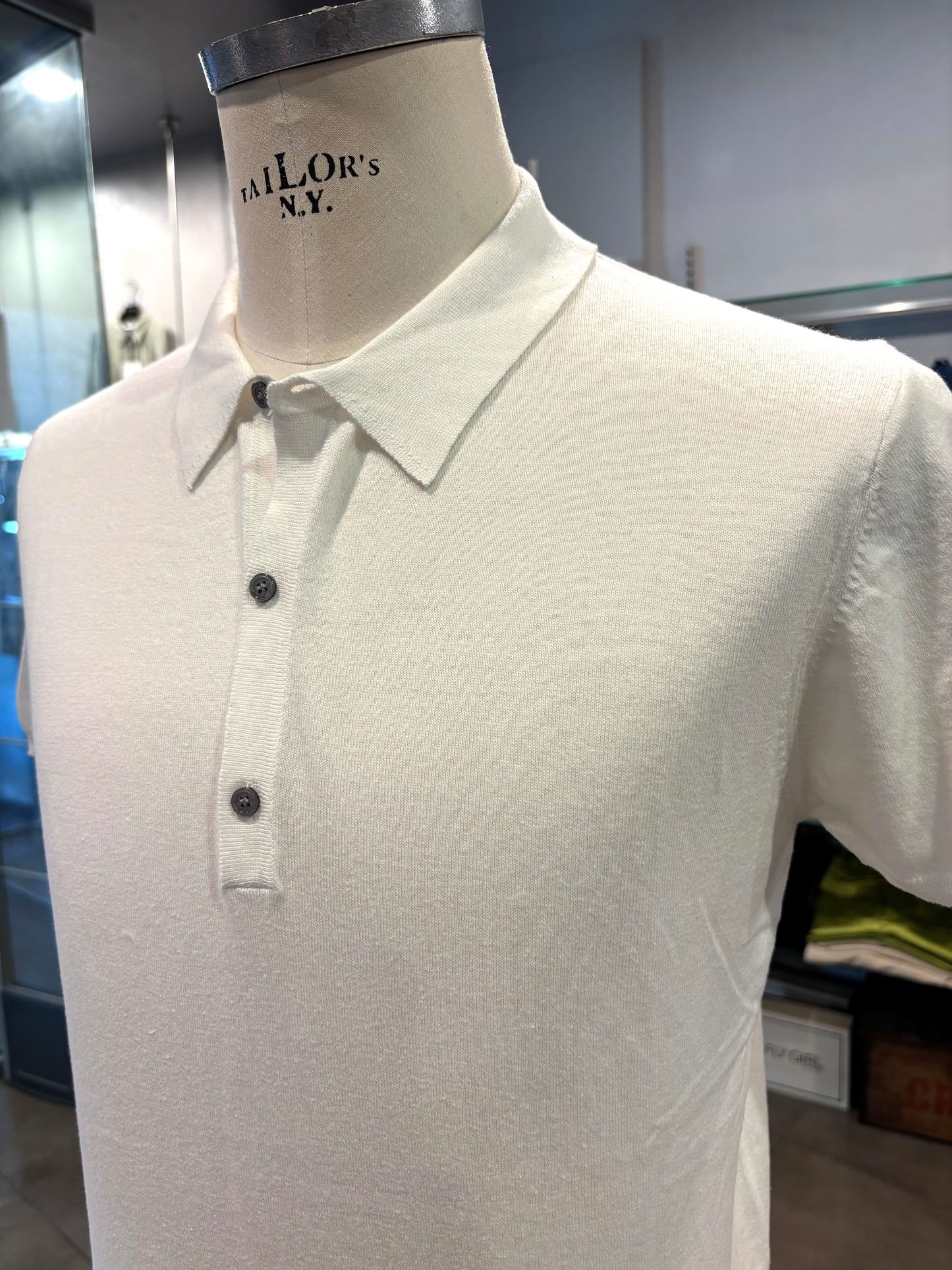 Polo in maglia VeLo Bianca