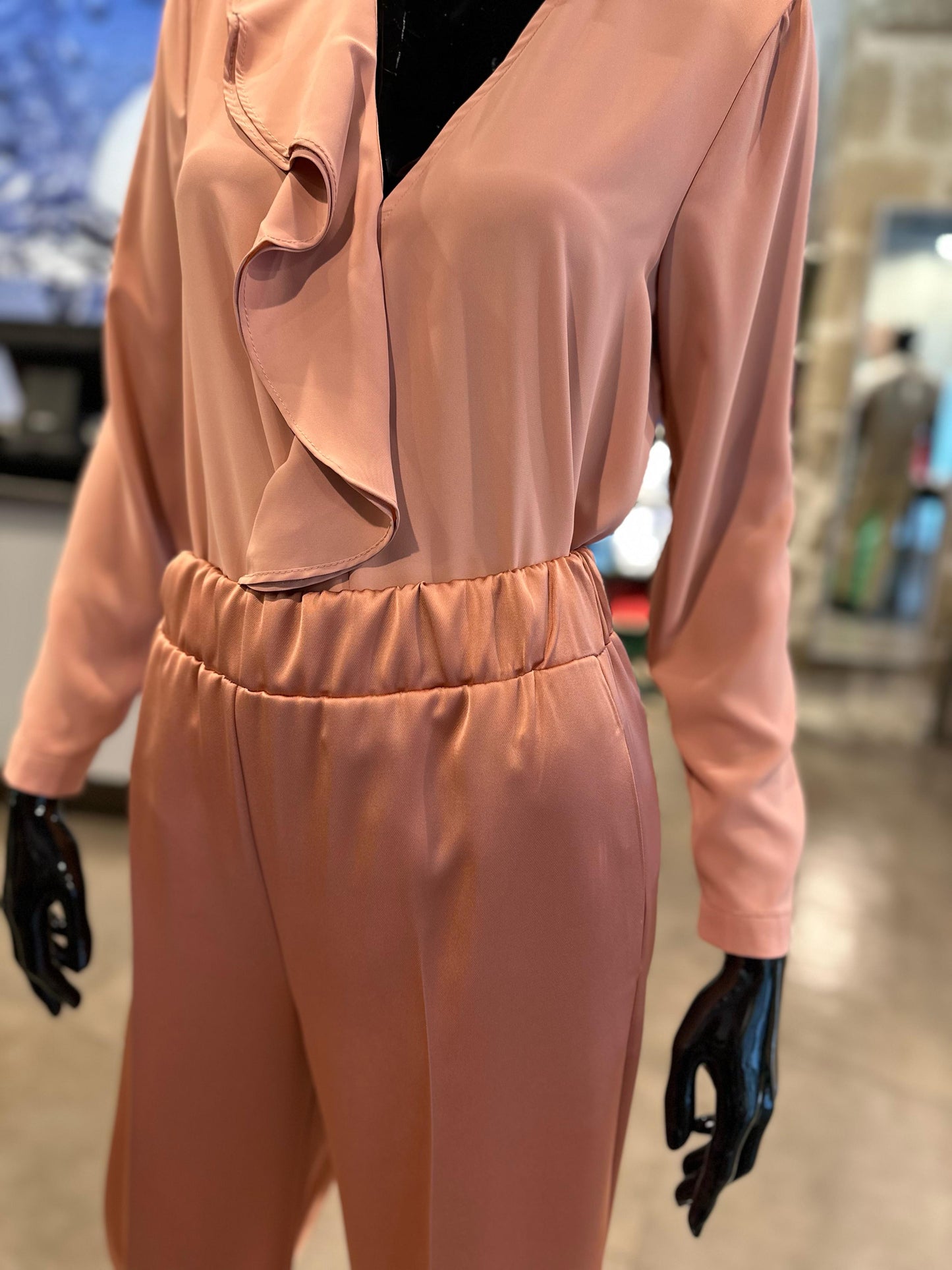 Blusa rosa cipria